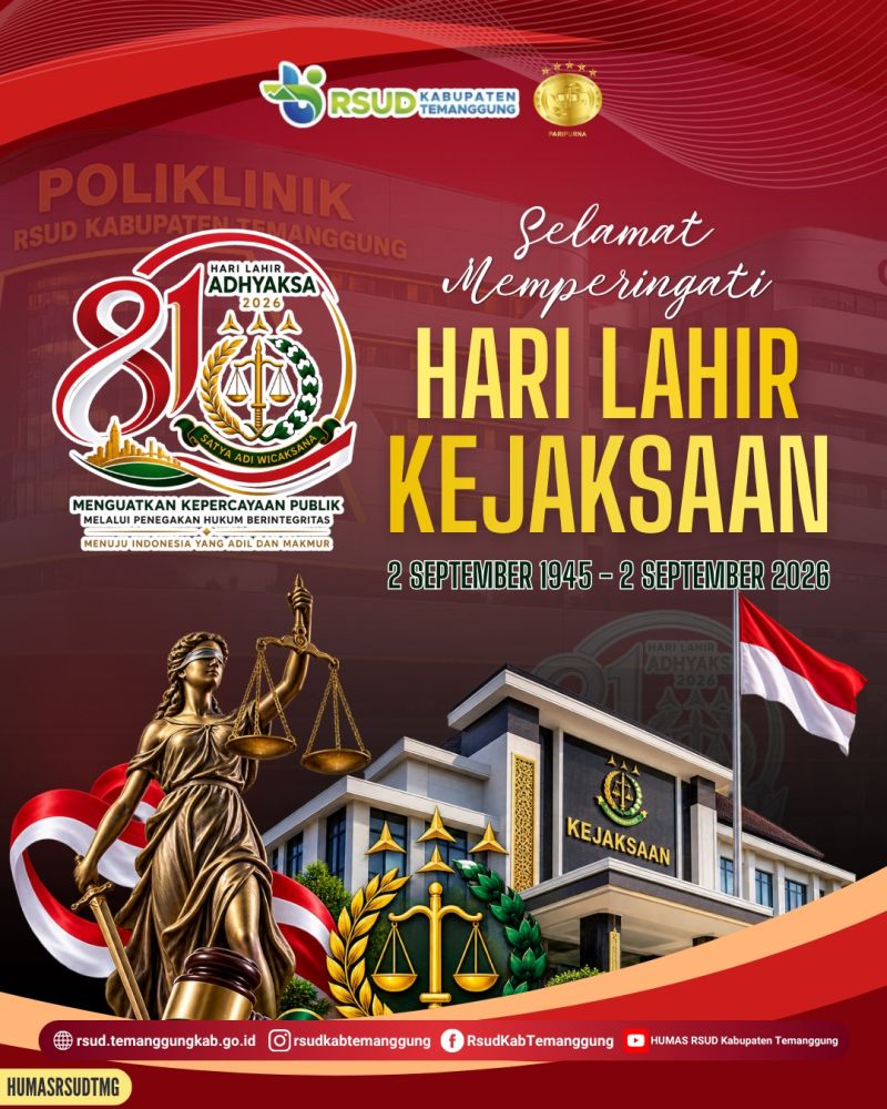 Selamat Hari Lahir ke-81 Kejaksaan Republik Indonesia.
